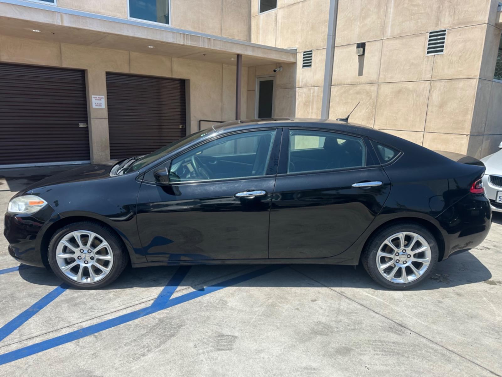 2013 Black Metallic /BLACK Dodge Dart LIMITED (1C3CDFCH4DD) with an 1.4L L4 DOHC 16V TURBO engine, 5-Speed Automatic transmission, located at 30 S. Berkeley Avenue, Pasadena, CA, 91107, (626) 248-7567, 34.145447, -118.109398 - Photo #2